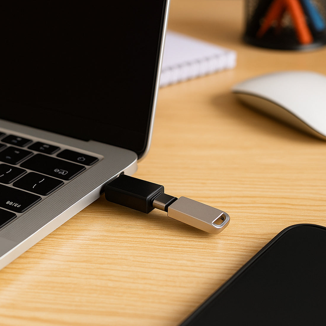 USB Micro & Type-C to USB-A OTG Adapter Set (2 Pcs)